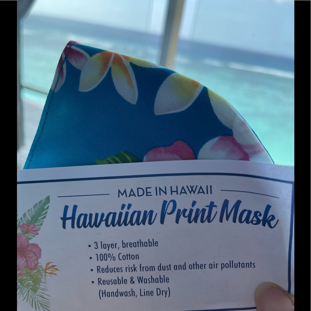 Hawaiian 100% cotton mask 💝brand new(bundle and save💝